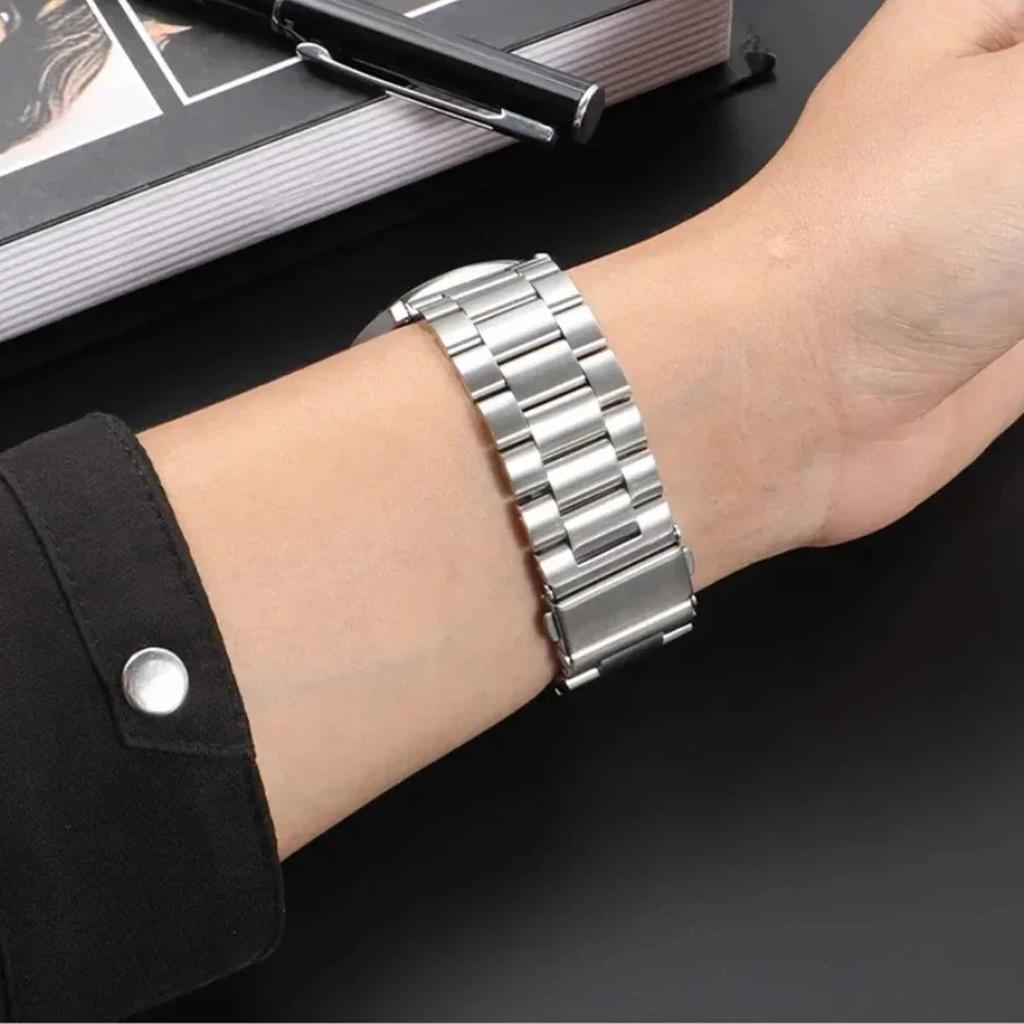No Gaps Quick Fit Stainless Steel Strap For Samsung Galaxy Watch 6 Classic 43 47mm For Galaxy7 6 5 4 44 40mm 5 Pro 45mm Bracelet