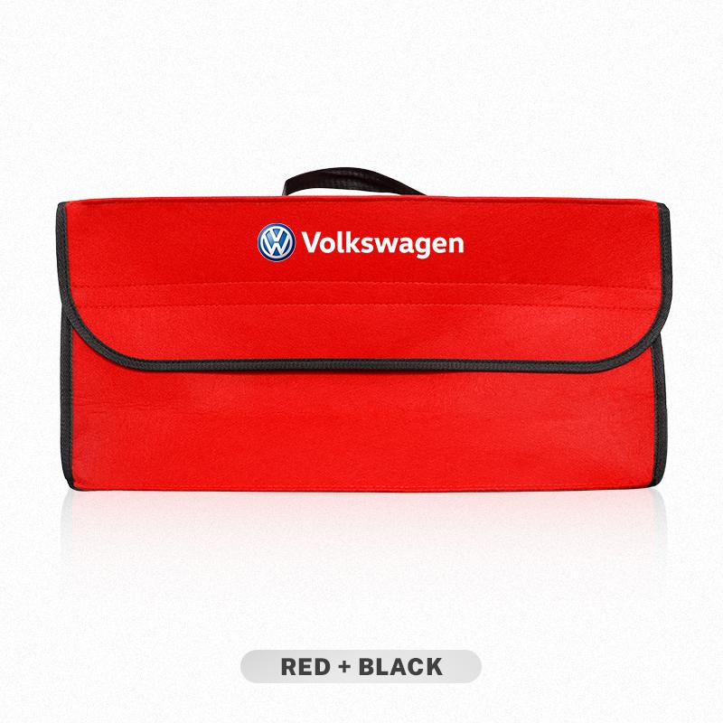 Sac de Rangement pour Coffre de Voiture Organisateur en Feutre Boîte de Rangement Pour VW GTI Polo Golf Passat Tiguan Arteon Touareg Taigo Caddy Jetta Beetl