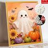 Halloween Pearl Painting Art Kit Cute Ghost Sunflower Pumpkin Handmade Diy Home Decorations