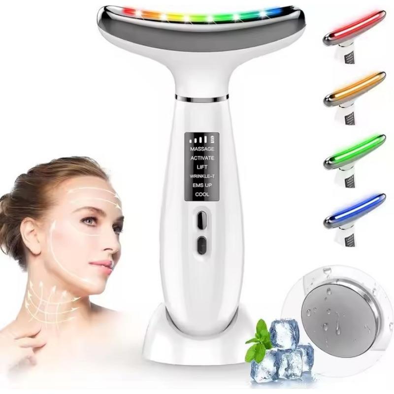 Hals Skönhetsinstrument Vibrationsmassage Halsmönsterinstrument Litet Järn Lyft Hals Ansiktsfärg Ljus Introduktion Skönhetsinstrument