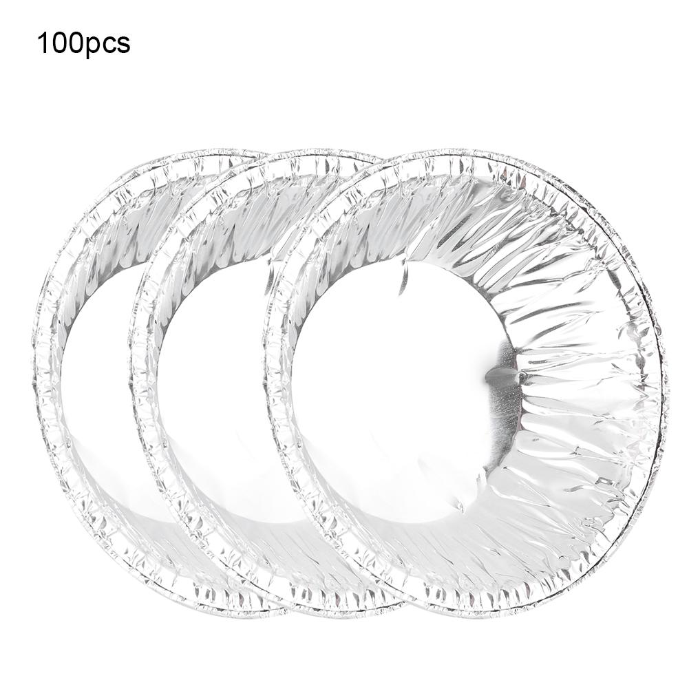 100PCS NonStick Egg Tart Mold Cupcake Cake Cookies Tin Mould Case Cup Kitchen Baking Tool