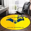 1pc Football Team (69) Print Round Carpet Chair Round Carpet Suitable for Bedroom Living Room Home Decorative Carpet