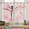 Ballet Girl High-Precision Blackout Curtains - Custom Digital Print, Thickened Polyester, Sun Protection