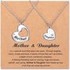 Mom Fashion Love Necklace Two Pack for Mom's Mother's Day Birthday Christmas Gift