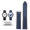 19mm 20mm Canvas Nylon Watchbands For Omega Seamaster 300 Speedmaster AT150 Omega Speedmaster Slubby 310.32 Series Nylon Strap