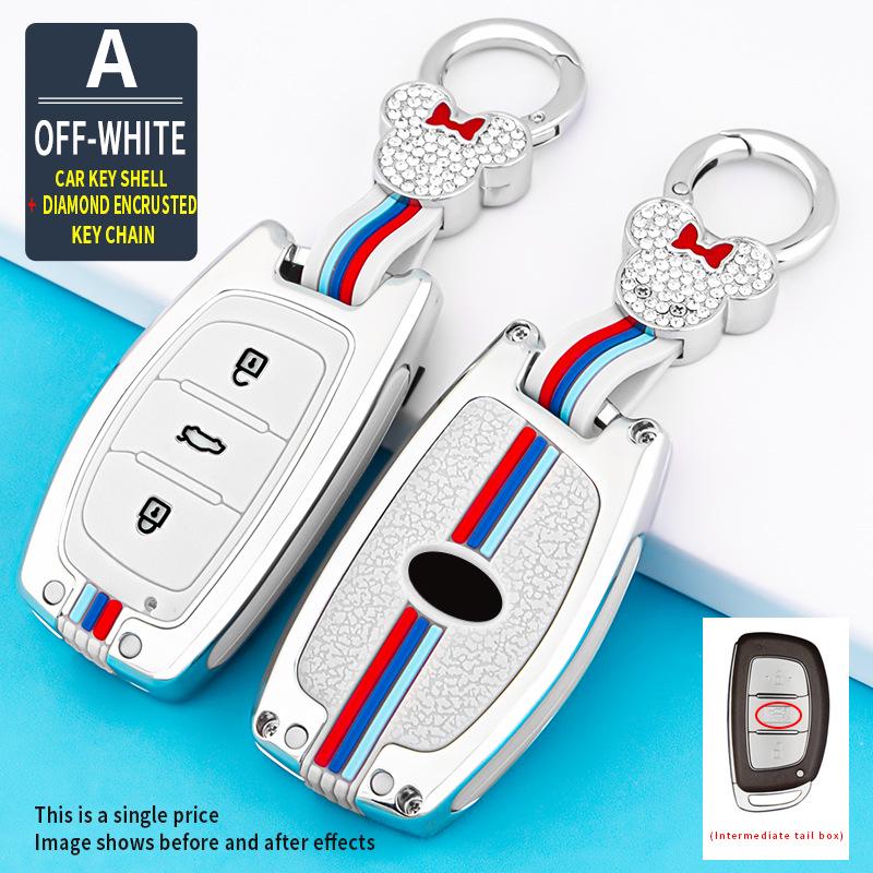 Premium Key Cover for Beijing Hyundai ix35, Lingdong, Mingtu, Langdong, Yuedong, Rena, and Festa