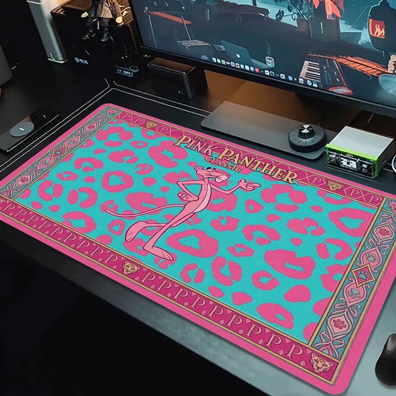 The Pink Panther Color Mouse Pad Large Gaming Table Cushion Non-slip Laptop Tablet Big Mousepad XXL Mat Mini PC Playmat With Lock edge