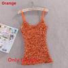 Polyester Sequin Tank Top For Women Spring Slim Fit Casual Blouse