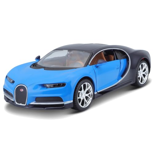 Maisto 1/24 Bugatti Chiron 2015 Blue / Diecast Model Car, Finished Product 31514 BU