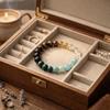 Lucky Vintage Stone Beads Bracelet Bangles Wrist Chain Attract Wealth Bracelets Bohemian Elastic Crystal Bracelet Women Men