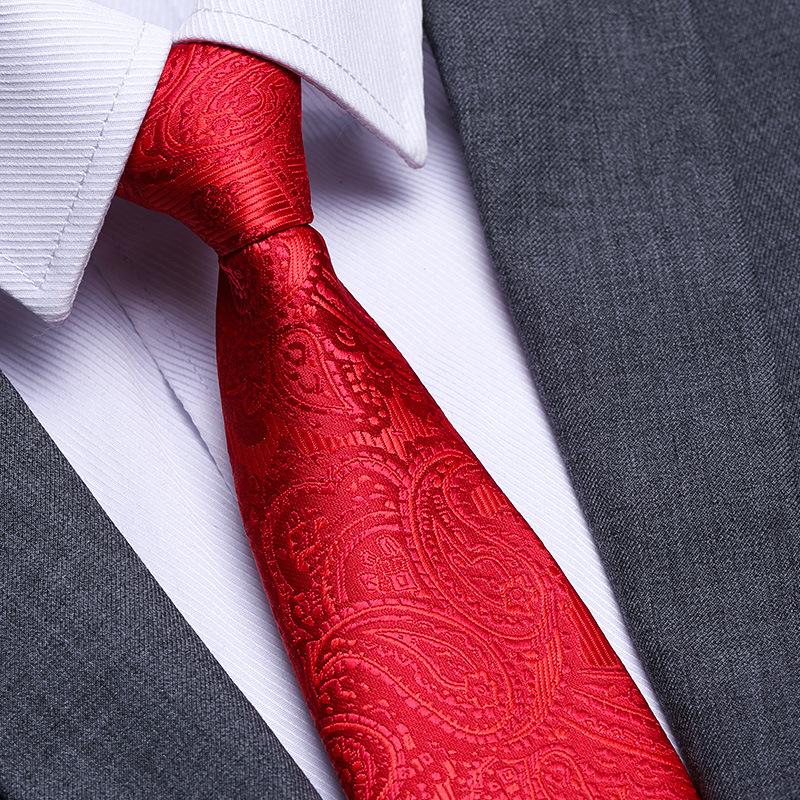 Married Men'S Red Zipper No-Tie Formal Tie Business Black Professional Groom Korean Version One-Pull Tie