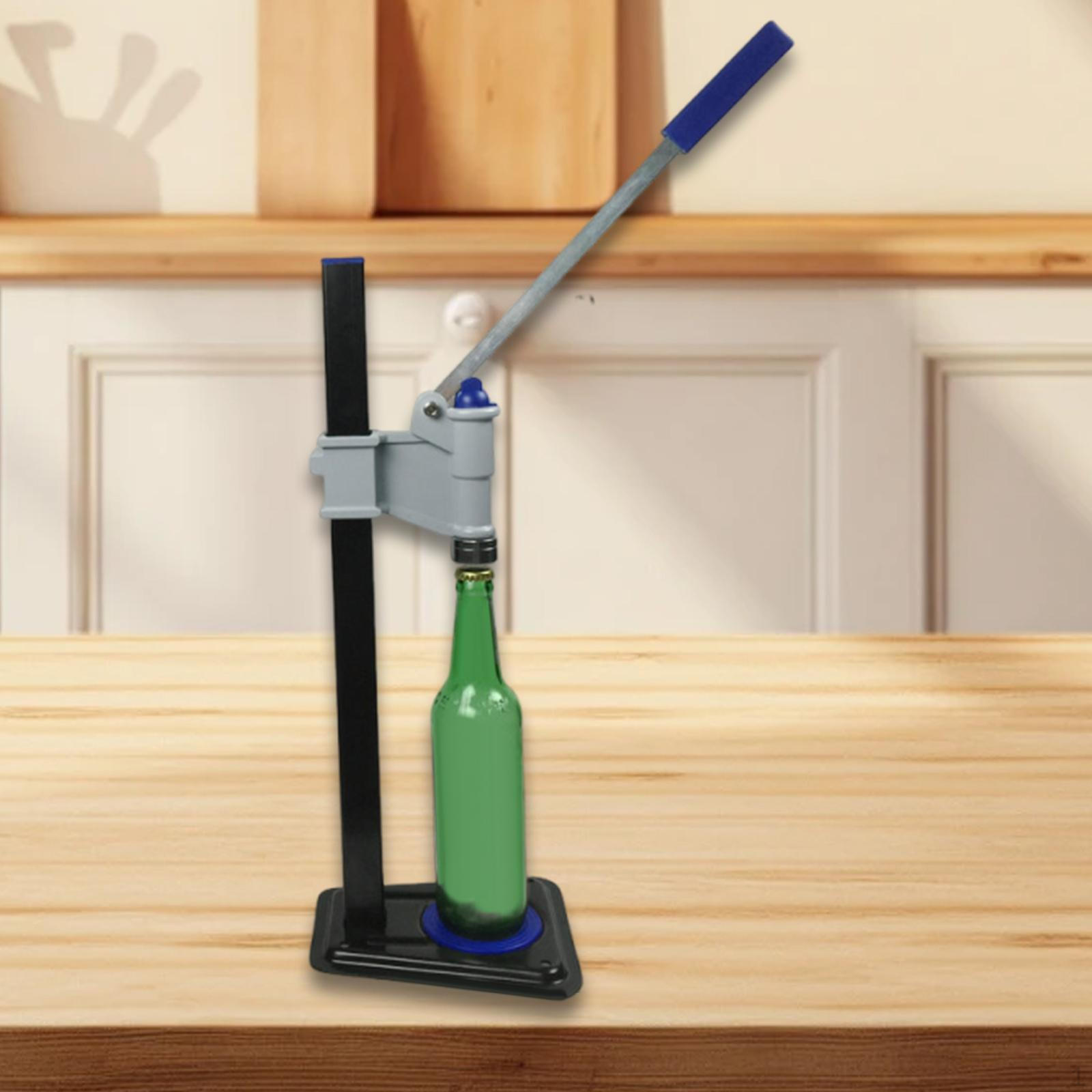 

Металлическая укупорочная машина для бутылок с регулировкой высоты для домашнего пивоварения, прочная, устойчивая, кроненпробка 30 мм для вина