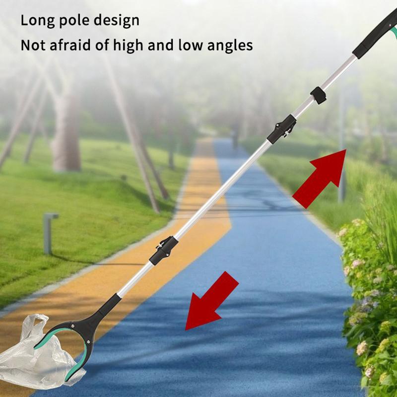 Garbage Picker Gripper With 360 ° Rotating Clip Trash Grabber Pick Up Tools 80Cm Lightweight Foldable Gripper Extender Hand Tool