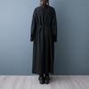 Long sleeve plus size vintage black new in dresses for women casual loose spring autumn dress