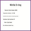 4-50mm Black Nitrile O-ring, 1.5mm Wire Diameter, Oil & Wear Resistant Seal