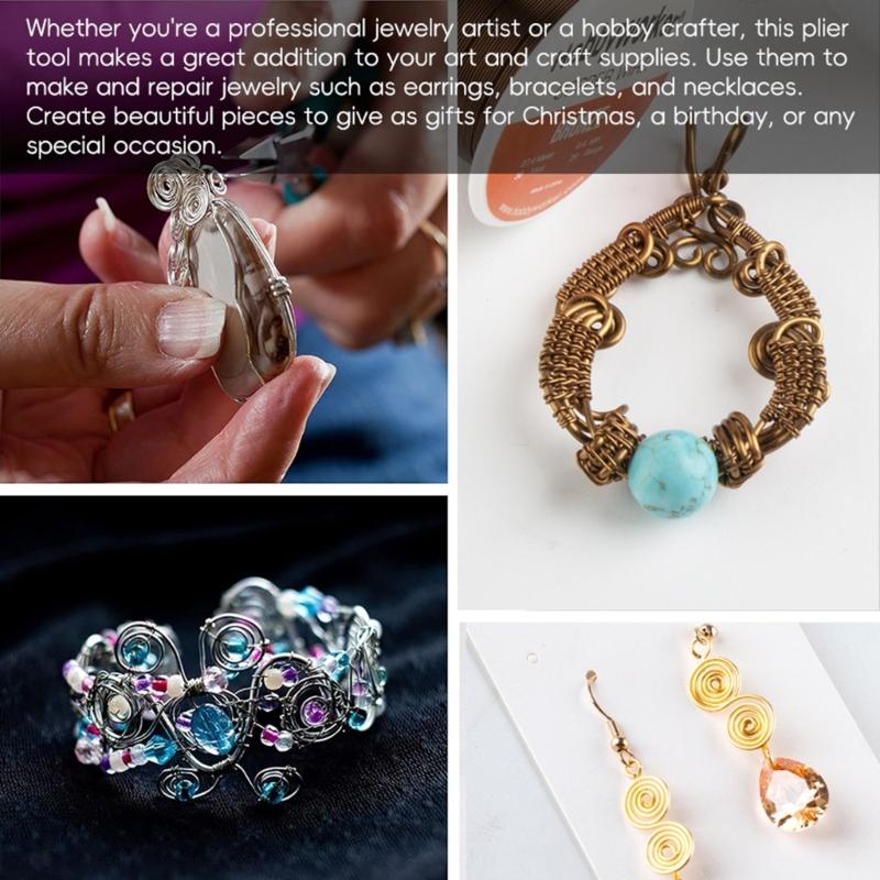Korálkovací a drátovací kleště Praktická sada šperkařských kleští Kompaktní kleště pro výrobu šperků pro nadšence