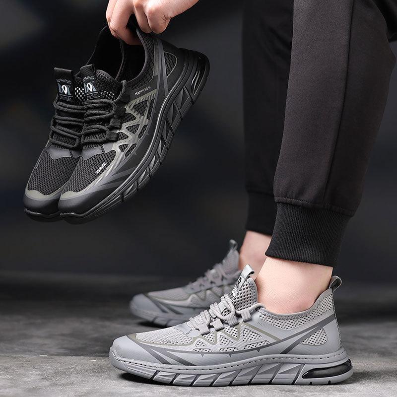 Summer breathable coconut 2025 new versatile casual shoes men's mesh shoes men's trendy shoes flying woven sports shoes men's
