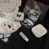 Laser Butterfly Lens Container Women INS Contacts Lens Case Men Color Contact Lenses Storage Box Portable Travel Set