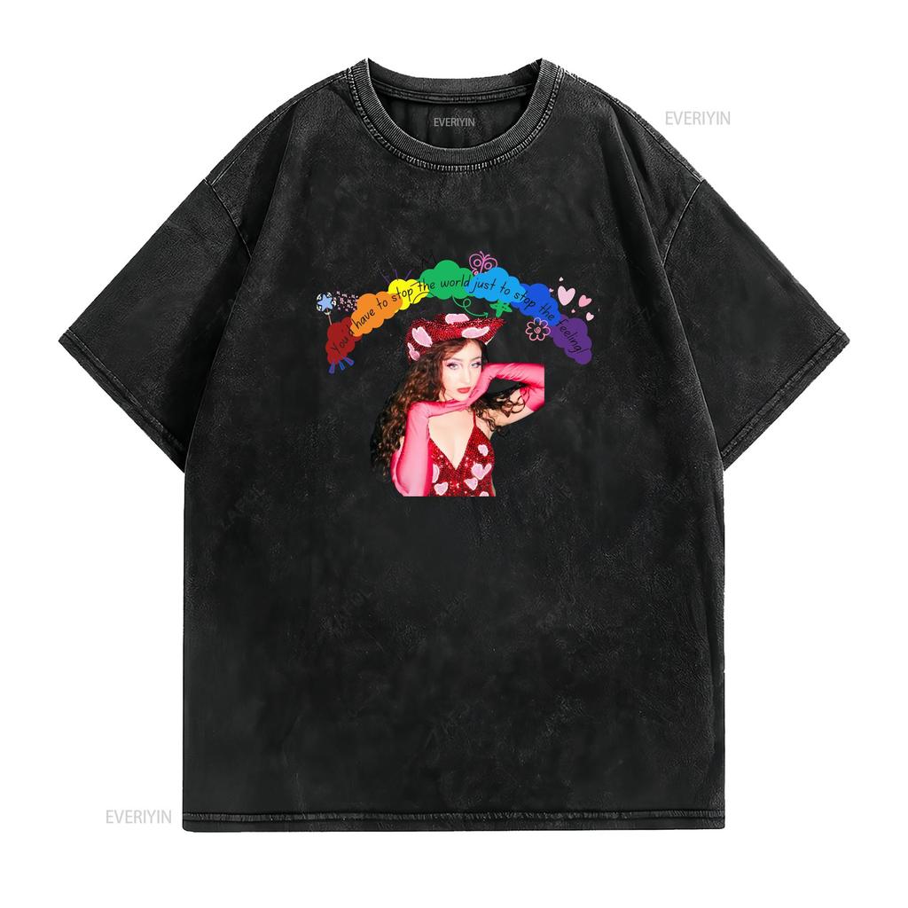 T-shirt Merch di Chappell Roan T-shirt da Concerto The Rise and Fall of a Midwest Princess y2k s per lei Calda da indossare vintage Lavata