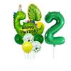 Cartoon Dinosaur Digital Balloons Set - Children's Birthday Party Balloon Set with Dinosaur-themed Aluminum Film Balloons Set
