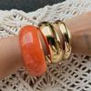 Ingemark 3 Styles Creative Chunky Resin Acrylic Bangles for Women On Hand 2026 New Fashion Wide Spring Arm Bracelet Jewelry Gift