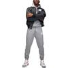 Jordan Solid Color Logo Elastic Waist Fleece-Lined Knit Jogger Pants Men Bottoms Grey DQ7469-091