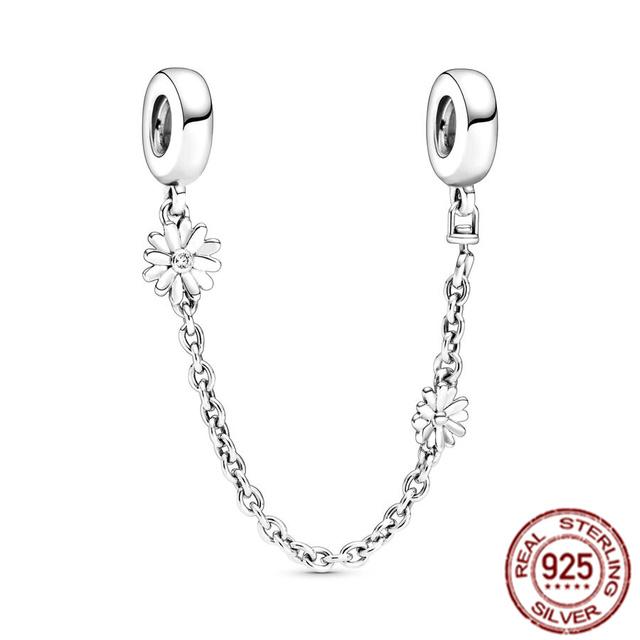 Charm-Anhänger aus 925er-Sterlingsilber mit funkelnder Pavé-Krone, O-Baum, Sicherheitskette, passend für Original-Fasion-Armbänder, DIY-Frauenschmuck, Geschenk