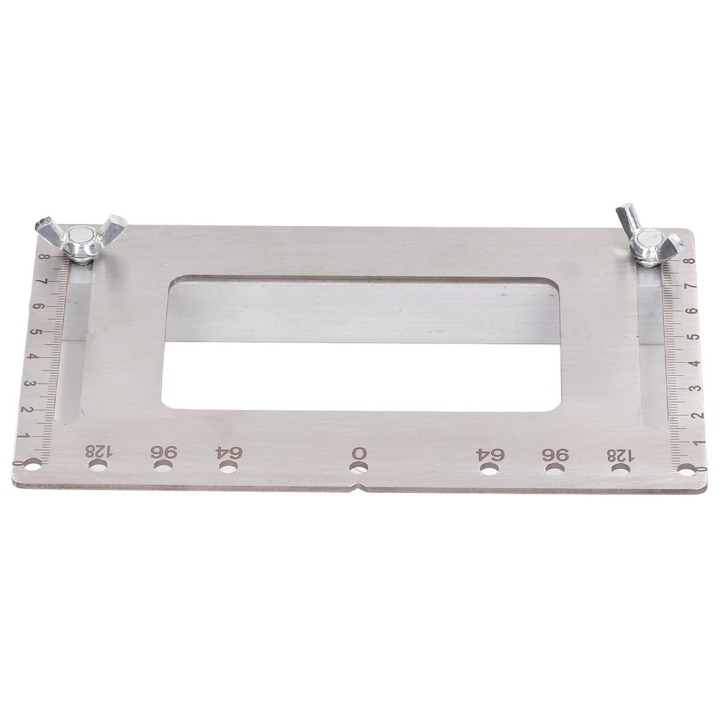 Woodworking Handle Punch Hole Locator Stainless Steel Hole Drilling Template for Cabinet Door