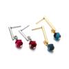 20Pcs/Lot Stainless Steel Earring Hooks Bar Tube Stud Earrings Ear Wires Connector for DIY Earrings Jewelry Making Findings