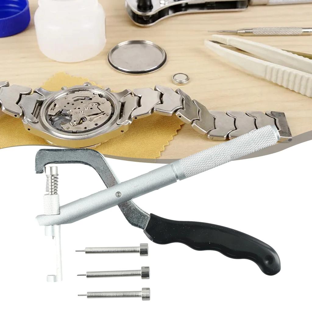 Heavy Duty Watch Band Link Pin Remover Plier, Easy Bracelet Sizing, Spare Pins , Essential Tool for Watch Repair and Maintenance
