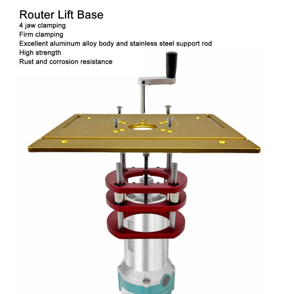 4 Jaw Clamping Router Lift Base Universal 4 Jaw Clamping Base Trimming Machines