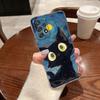 Cat Van Gogh Starry Sky For Samsung Galaxy A55 Case A54 A52 A53 5G A15 A14 A13 A23 A51 A34 A35 A33 A32 A72 A71 Clear Phone Cover