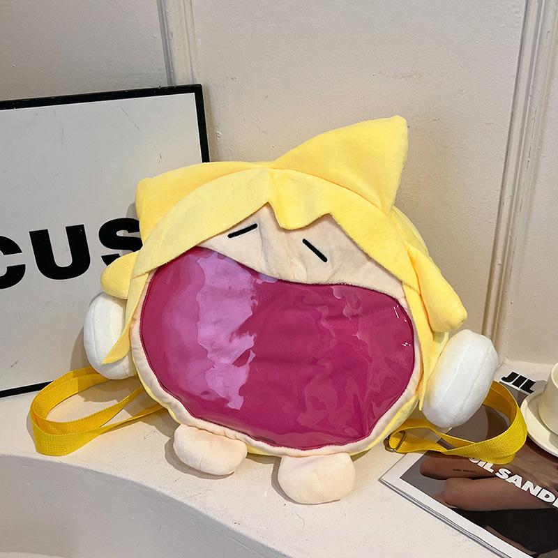 

Двумерный юань рюкзак пародия тренд универсальный периферийный большая вместимость наплечная сумка плюшевый мультяшный девочка ита-бэг average size