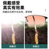Tibetan Area Digging Cordyceps Sinensis Glasses Metal Square Cordyceps Glasses Sunshade And Windproof Men'S Sunglasses