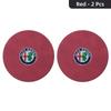 Car Stickers For Alfa Romeo 2pcs Suede Car Coaster Water Cup Drink Holder Anti-Slip Pad For Alfa Romeo Giulia Stelvio Giulietta zxb894