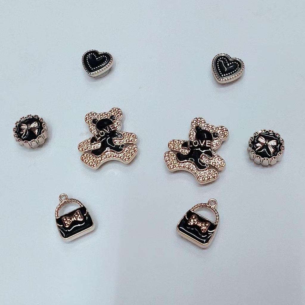 Elegant DIY Crocs Shoe Accessories: Coco-Style Detachable Diamond Flower Buckle