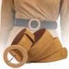 Luxury Design Suede Leather Belt Casual Waistband Fashion Business Waist Belt  For Women