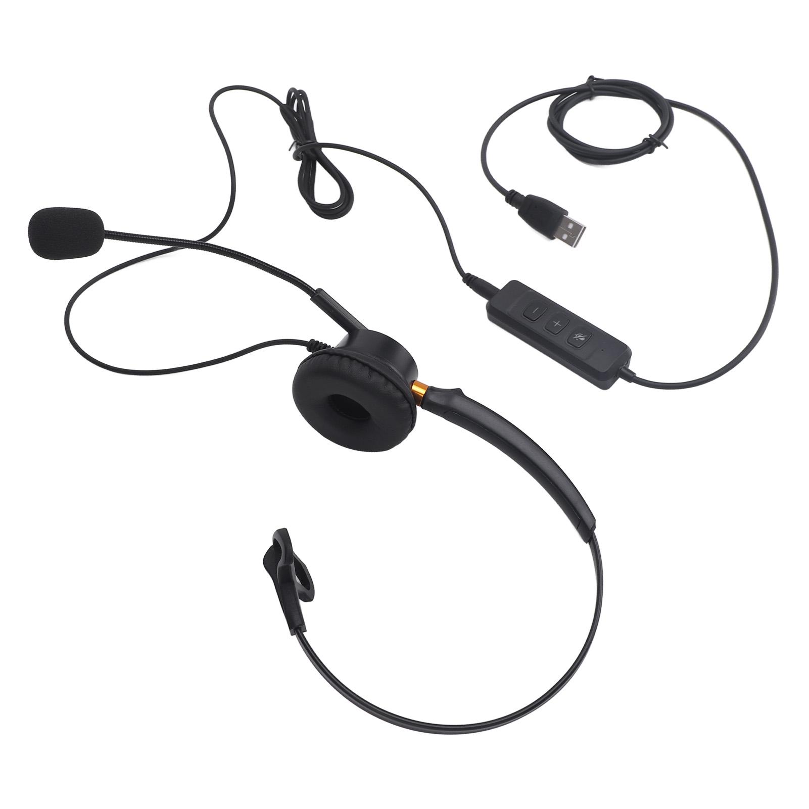 

Телефонная гарнитура USB-разъем Монофоническая поддержка USB-USB C 3,5 мм Разъем для обслуживания клиентов Наушники