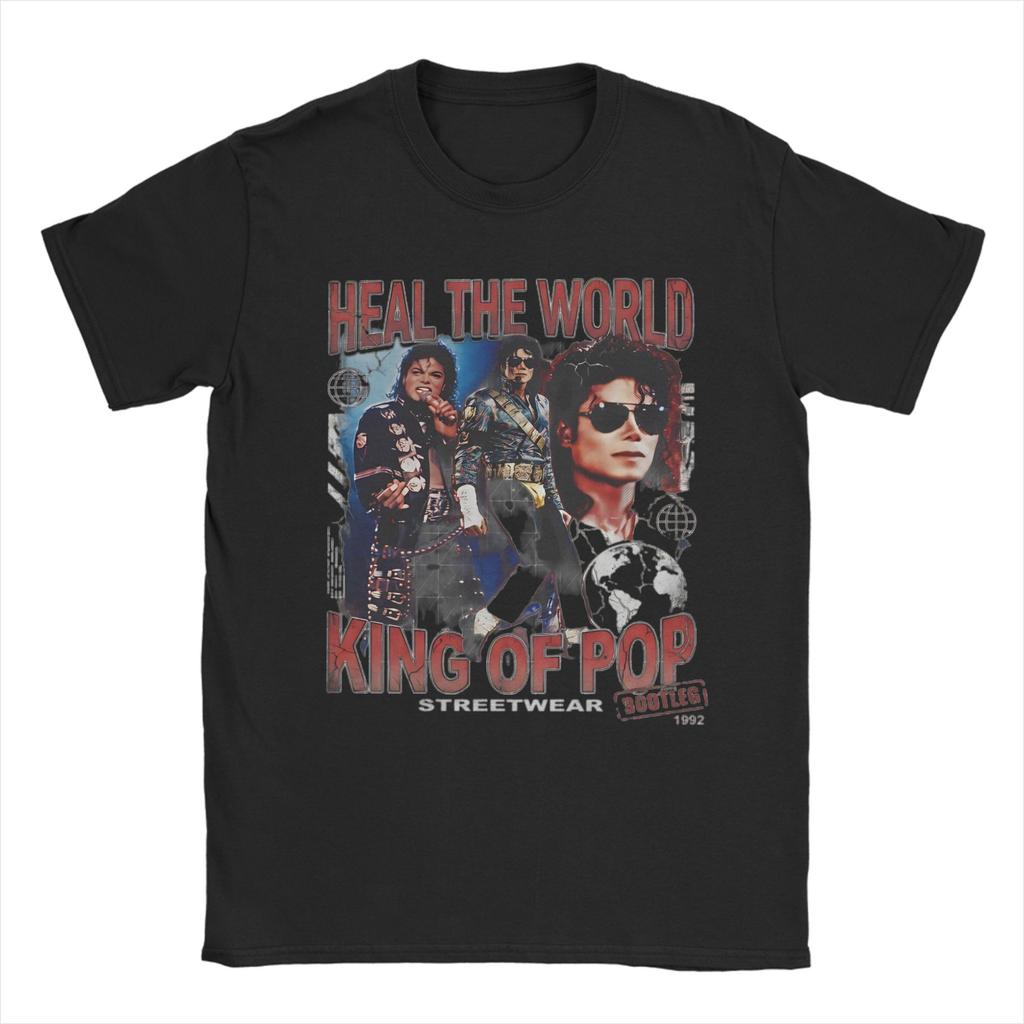 Earth Day Walk For Mj T Shirt Unisex Unisex Pure Cotton Funny Tshirt Round Neck Heal The World Tee Shirt Short Sleeve Tops Big Size