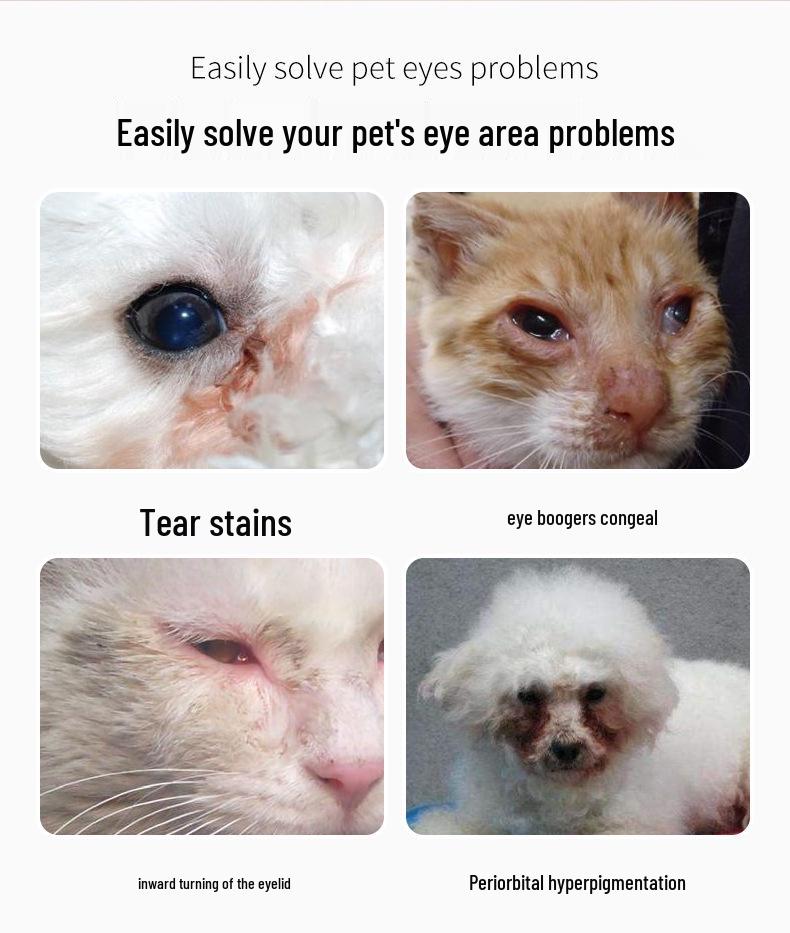 Tear Stain Remover Cream for Dogs & Cats: Gentle Eye Cleaner for Bichon Frise, Teddy & More
