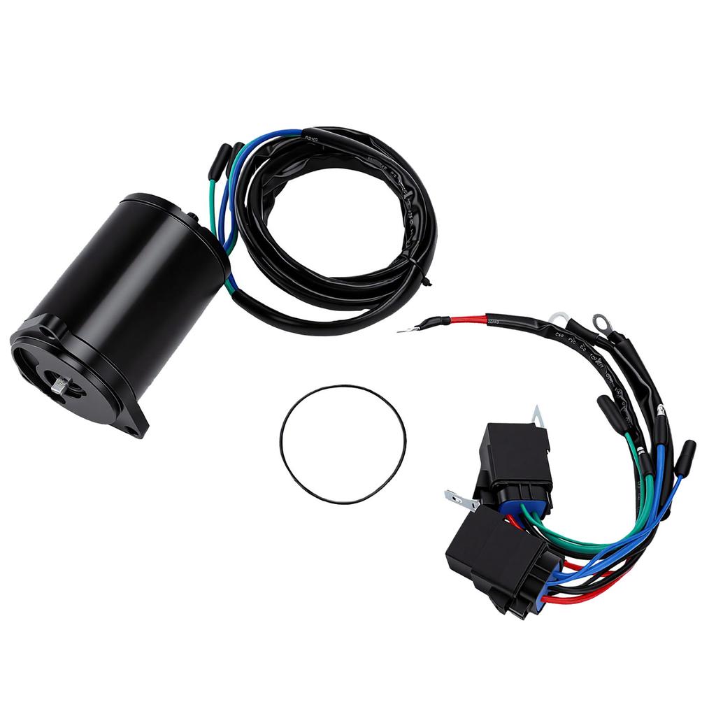Power Tilt Trim Motor with Relay 6H1 43880 00 2 Wire For Outboard 2 Stroke 60 70 75 80 85 90 Horsepower