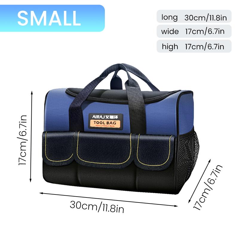 

Многофункциональная сумка для инструментов AIRAJ с несколькими карманами, большой вместимостью, из ткани Оксфорд, водонепроницаемый портативный органайзер для инструментов электрика