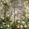 Elegant Trellis for Planters Vintage Umbrella Garden Trellis, Metal Climbing Plant Support, Shape Decorative Stand Terrace Vines Roses Clematis,