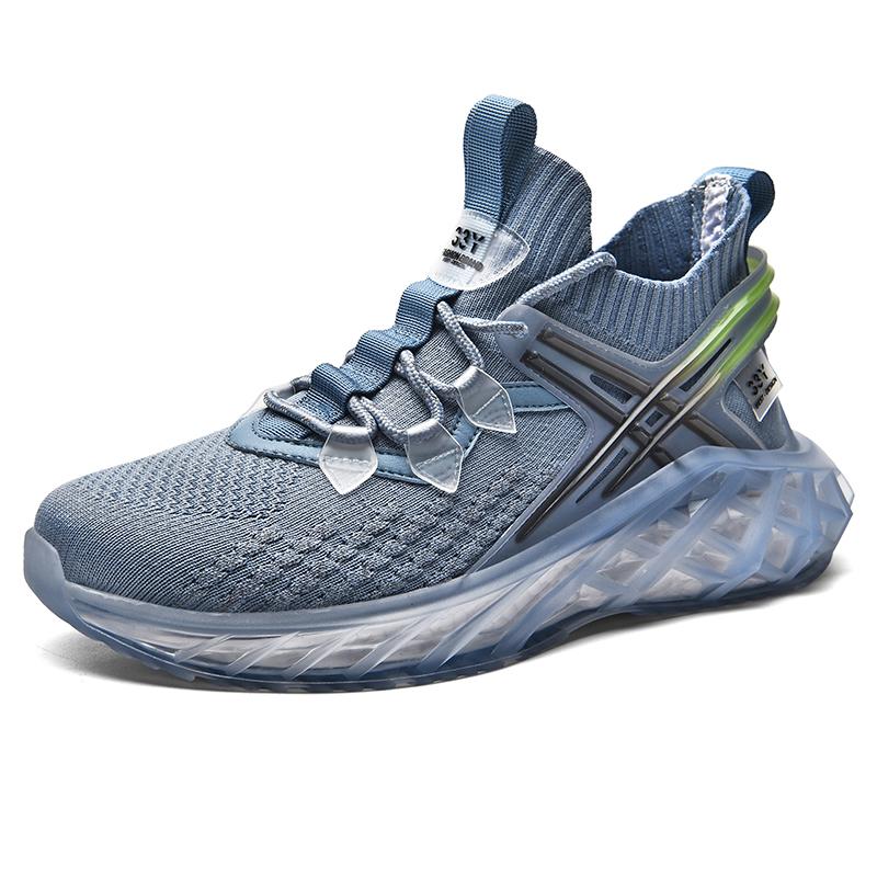 

Мужские кроссовки легкие кроссовки мужские нескользящие мягкие амортизирующие спортивная тренировочная обувь теннисные туфли Zapatillas 39 синий