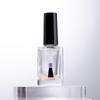 1Pcs 15Ml Black Lid Square Small Shaped Empty Glass Nail Polish Clear Bottles With Balck Cap And Soft Brush For Travel And Home