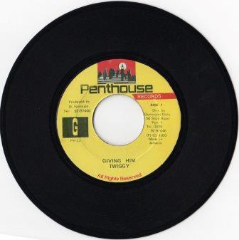 7inch Record TWIGGY - Giving Him PH33 Penthouse Recor 1993 Jamaica Reggae, Ska & Dub Used