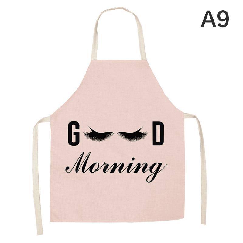 1PC Bronzing Eyelash Pattern Apron Eyelash Extension Tools Cotton Grafted False Eyelash Apron Cleaning Kitchen Apron Bib