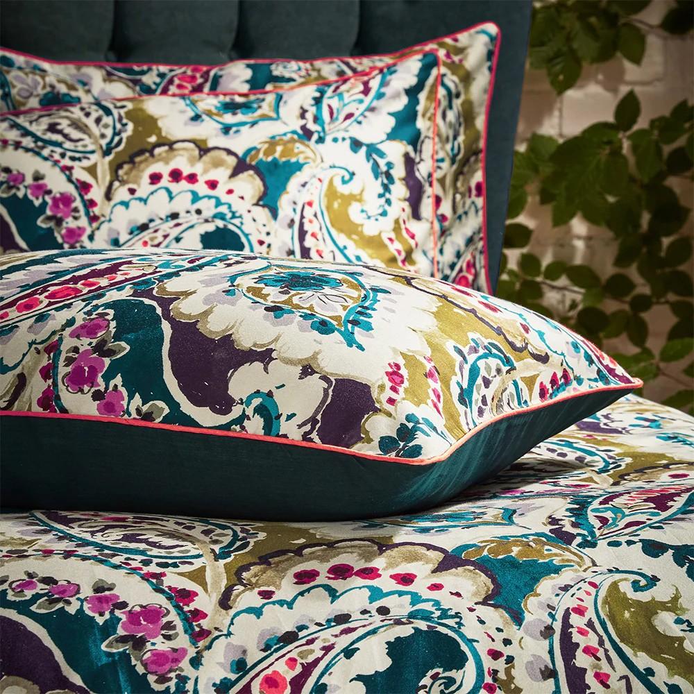 EW av Edinburgh Weavers Aretha Sateen Paisley Housewife Putetrekk (Pakke med 2)