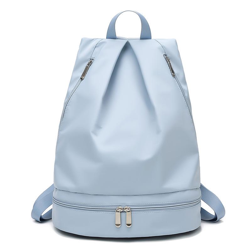 Lightweight Oxford Cloth Travel Backpack with Wet/Dry Shoe Compartment