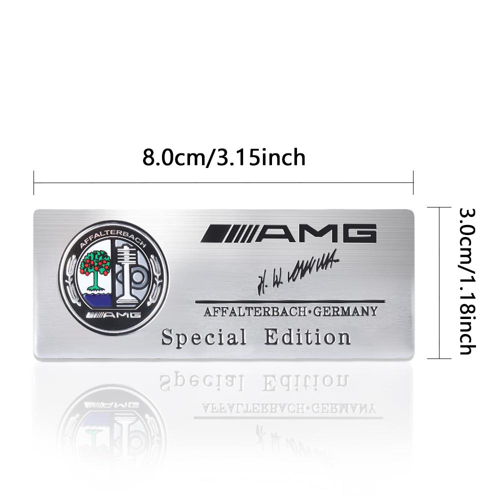 Heißer Autoaufkleber 3D Aluminium Auto Seitenkarosserie Heckklappe Emblem Dekoration Aufkleber für Mercedes Benz W204 W205 Amg W211 W212 W213 Sma